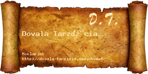 Dovala Tarzícia névjegykártya